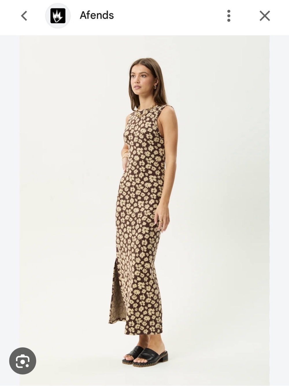 Afends Astoria Maxi Dress Coffee